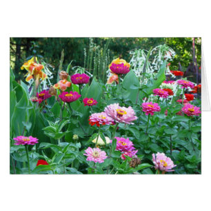 Cartão Jardim inglês floral