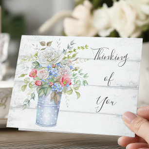 Cartão Jardim Inglês Floral Pensando em Você