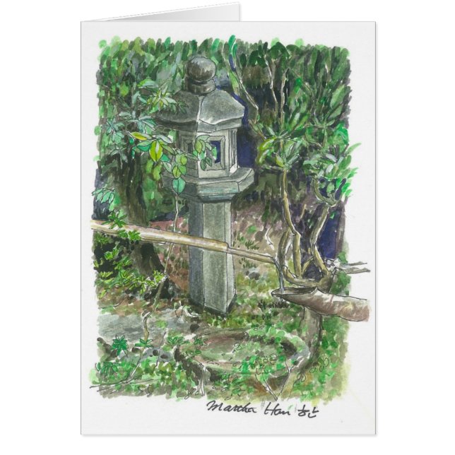 Cartão Jardim japonês (Frente)