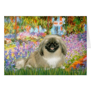 Cartão Jardim - Pekingese 1b