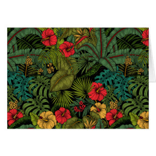Cartão Jardim tropical