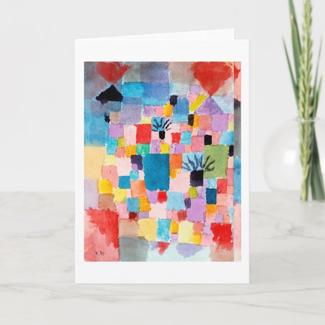 Cartão Jardim Tunisino, Klee (Frente)