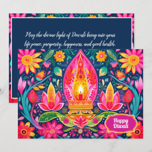 cartão Jardins Encantados de Diwali