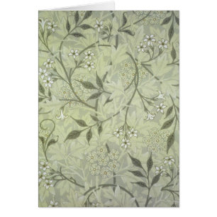 Cartão Jasmim Botânico Vintage Antigo William Morris