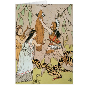 Cartão Jason que apreende o velo dourado