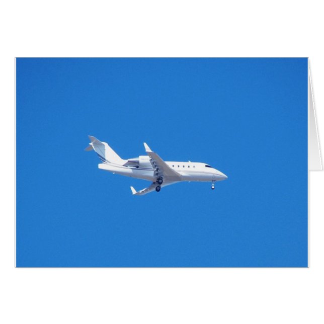 Cartão Jato privado. (Frente Horizontal)