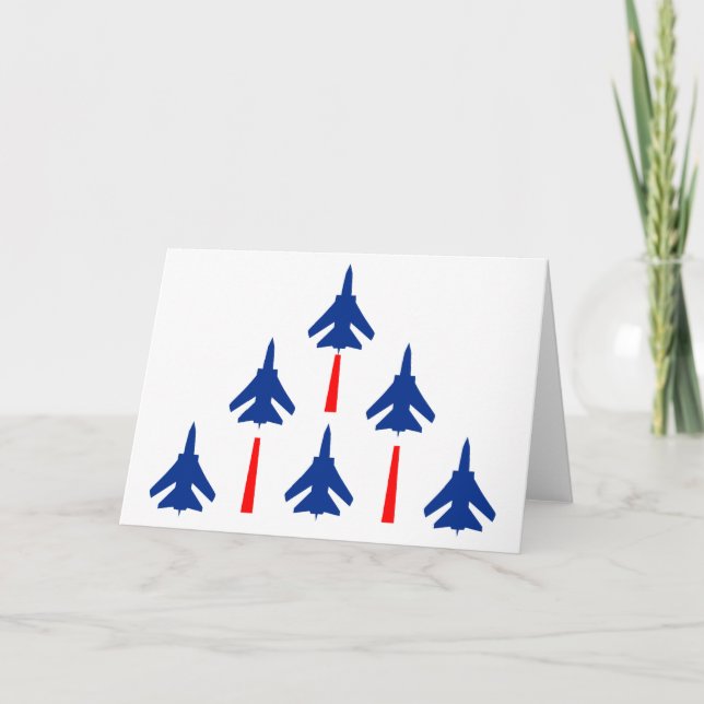 Cartão Jatos militares (Frente)