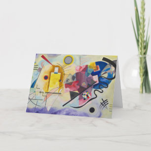 Cartão Jaune, Rouge, Bleu por Wassily Kandinsky