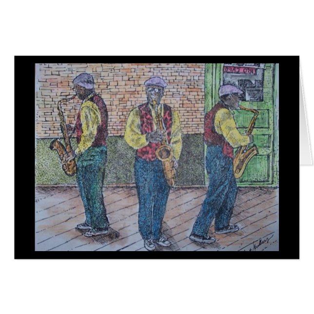 Cartão jazzístico (Frente Horizontal)