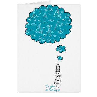 Cartão Je reve de Bretagne