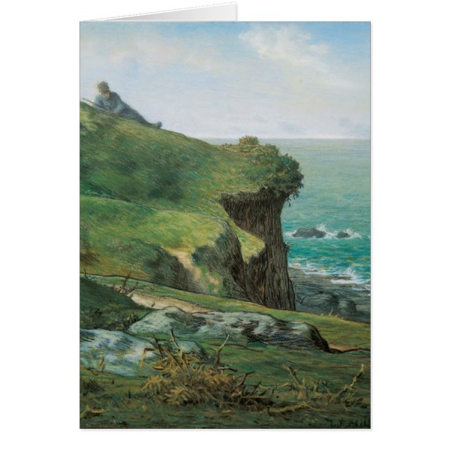 Cartão Jean-François Millet Cliff de Gréville CC0455 (Frente)