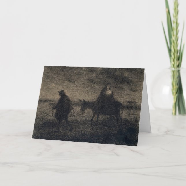 Cartão Jean-Francois Millet - O Voo Para O Egito (Frente)