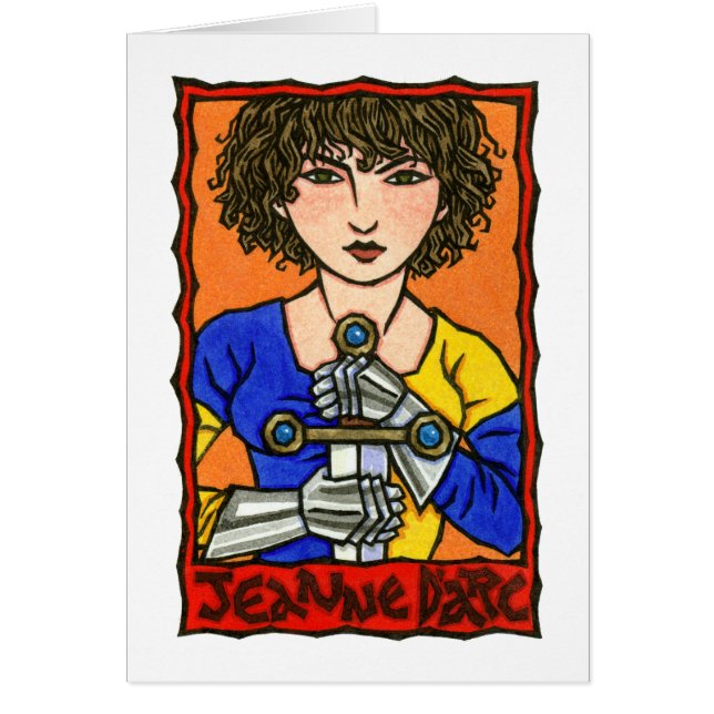 Cartão Jeanne D'Arc (Frente)
