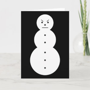 Cartão Jeezy Boneco de Neve - Boneco de Neve Raivoso de H