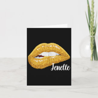 Cartão Jenelle - Presente com Primeiro Nome Sem Mangas