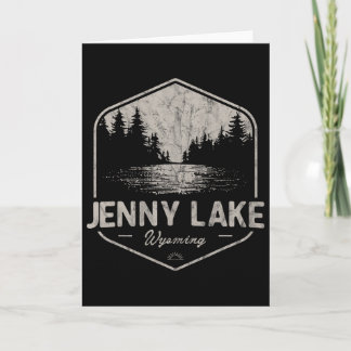 Cartão Jenny Lake Wyoming Ao Ar Livre Vintage 