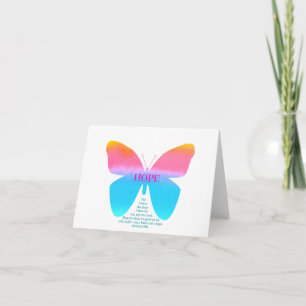 Cartão Jeremiah 29:11 Butterfly Note Card