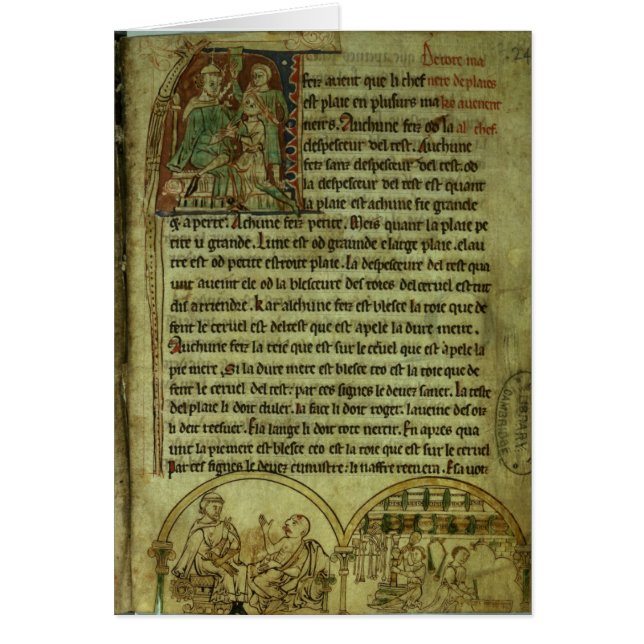 Cartão Jerome: Um doutor que visita um paciente (Frente)