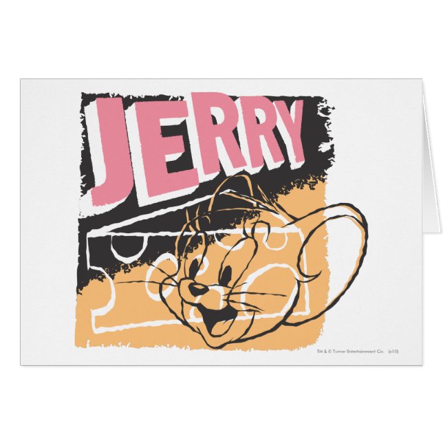 Cartão Jerry Face em Queijo (Frente Horizontal)