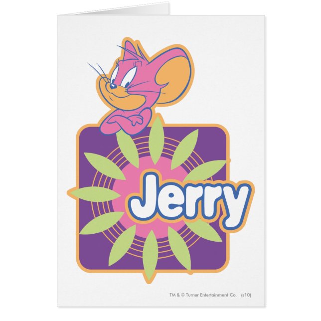 Cartão Jerry Neon Mouse (Frente)