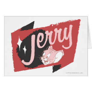 Cartão Jerry Red e Black Logo