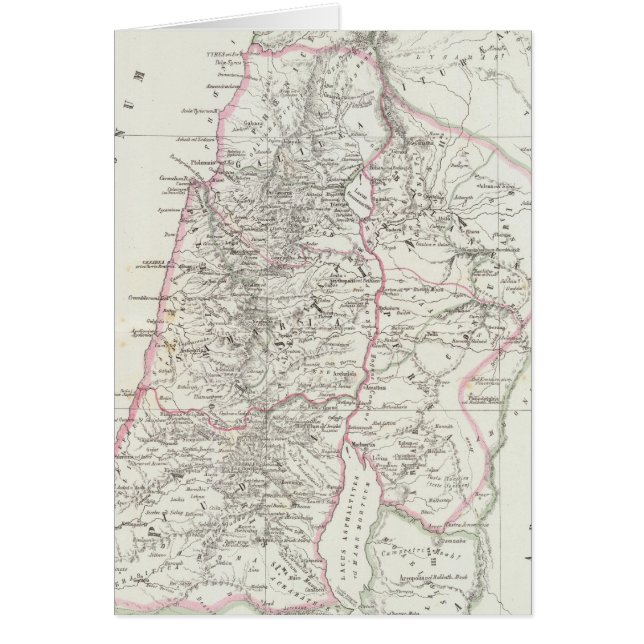 Cartão Jerusalém, Israel, Jordânia (Frente)