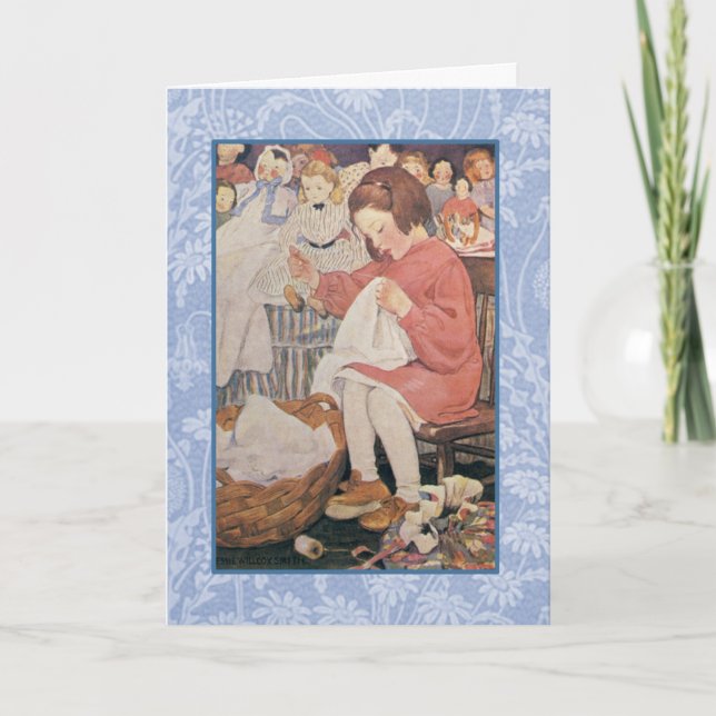 Cartão Jessie Wilcox Smith trabalho de arte. (Frente)