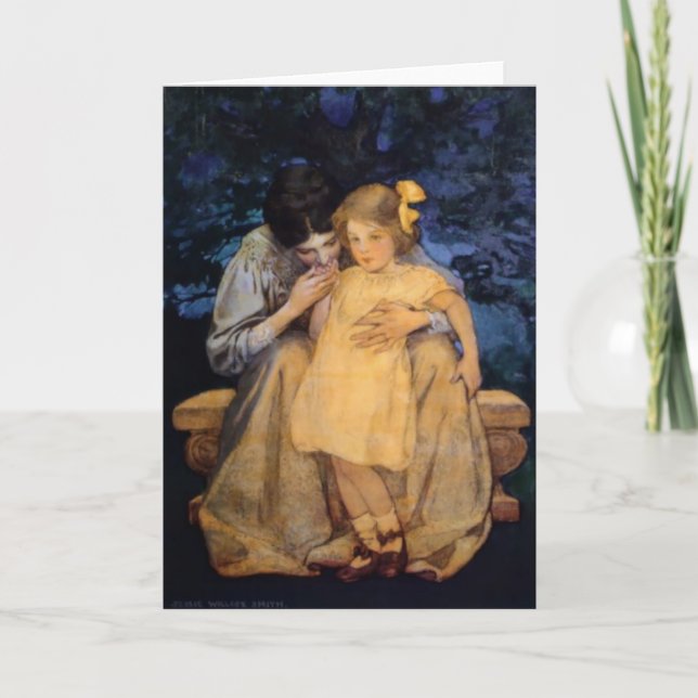 Cartão Jessie Willcox Smith Mãe e Dia de as mães Infantil (Frente)