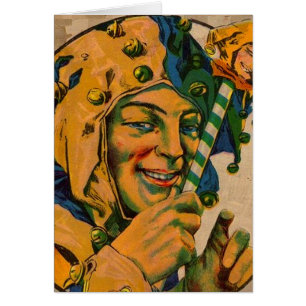 Cartão jester do 1920