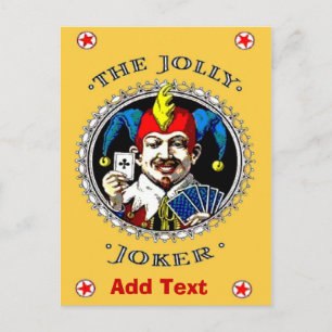 Cartão Jester Jolly, adicionar texto