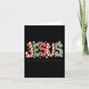 Cartão Jesus A Razão Da Temporada Natal Cristão
