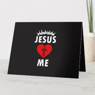 Cartão Jesus Ama ME Cristão Religioso