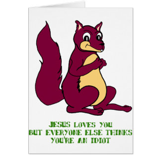 Cartão Jesus ama-o…