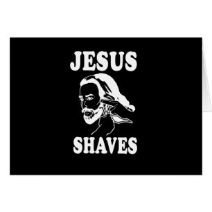 Cartão JESUS BARBEIA o t-shirt