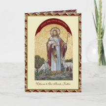 Jesus Bom Pastor Padre Bem-vindo à Paróquia