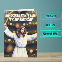 Jesus Celebrando Seu Feliz Natal Engraçado