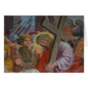Cartão Jesus Com Sua Cruz