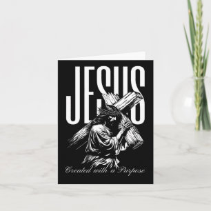 Cartão Jesus Criado Com Um Propósito Vintage Fé Sobre Me