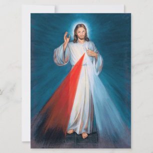 Cartão Jesus Cristo Divina Misericórdia Sagrado Coração d