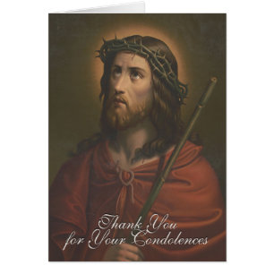 Cartão Jesus Cristo Enganado Simpatia Funeral Condolência