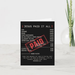 Cartão Jesus Cristo Paga Tudo Engraçado Dizendo Jesus