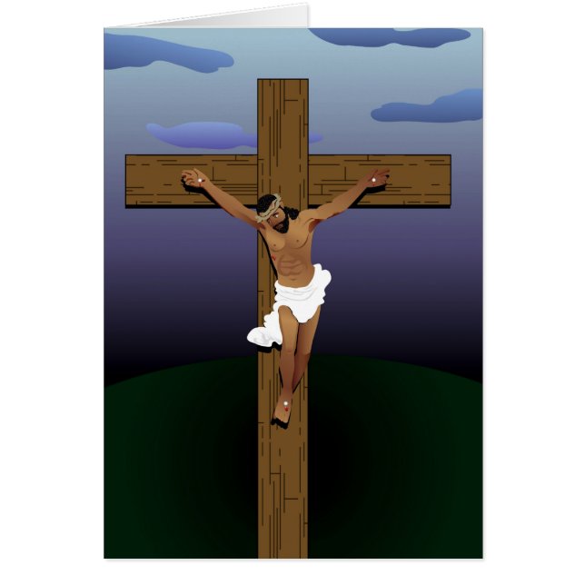 Cartão Jesus Cristo preto (Frente)