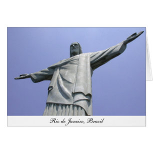 Cartão Jesus Cristo Redeemer, Rio de Janeiro, Brasil
