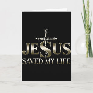 Cartão Jesus Cristo Salvou Meu Presente De Vida Para Mulh