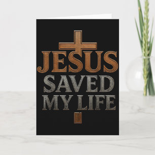 Cartão Jesus Cristo Salvou Meu Presente De Vida Para Mulh