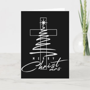 Cartão Jesus Cruz Cristã Feliz Natal Pijamas Família