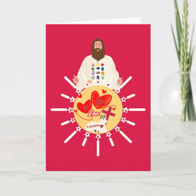 Cartão Jesus Cuida daqueles que o Amam (Frente)
