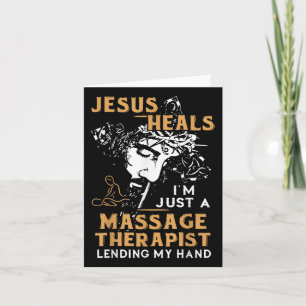Cartão Jesus Cura Sou Apenas Um Terapeuta Mágico Empresta