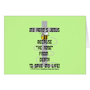 Cartão Jesus de Herói