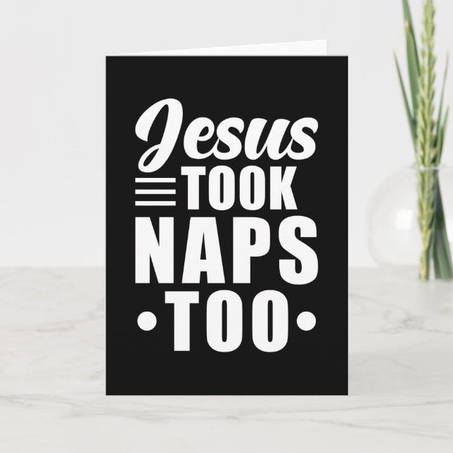 Cartão Jesus Dizendo Engraçado (Frente)